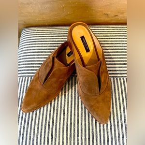 Lafayette 148 New York suede slides